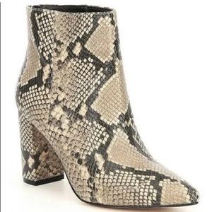 Snake skin booties